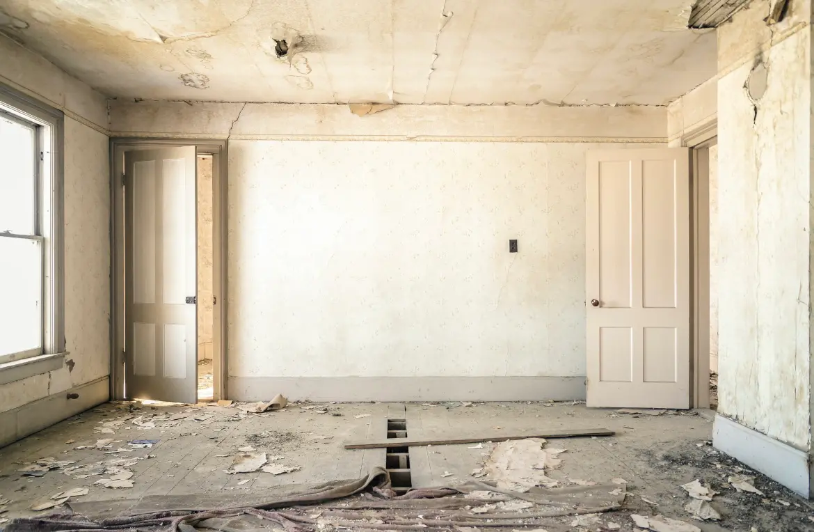 Waste disposal crew managing a cleanout project in Plympton